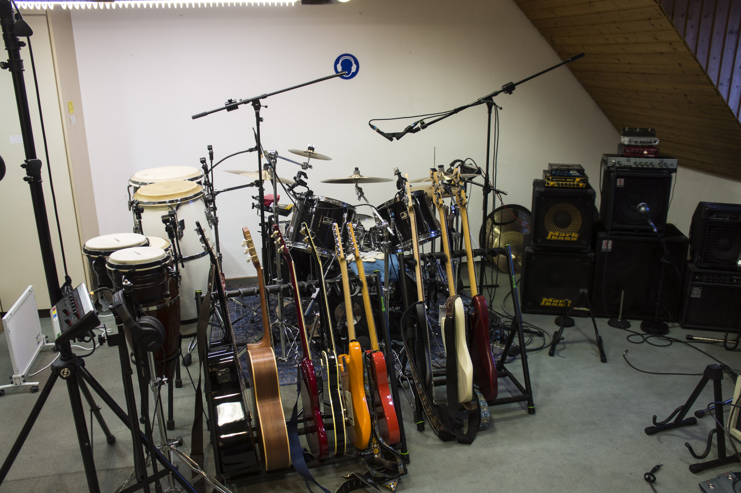 Instrumente im Studio